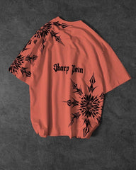 Sharp pain Printed  Drop shoulder