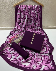 Hujoom Kataan Silk Suit By SastaaE