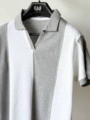 Old money Panel V collar Tshirt