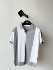 Old money Panel V collar Tshirt
