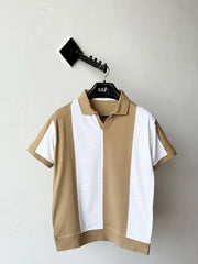 Old money Panel V collar Tshirt