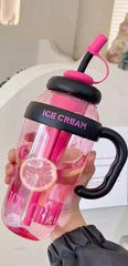 Stay Hydrated in Style – 1200ML Large Capacity Sports Water Bottle with Tea Infuser & Straw