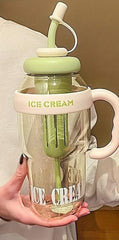 Stay Hydrated in Style – 1200ML Large Capacity Sports Water Bottle with Tea Infuser & Straw