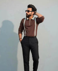 Premium Quality Half Zipper Polo Full Sleeves