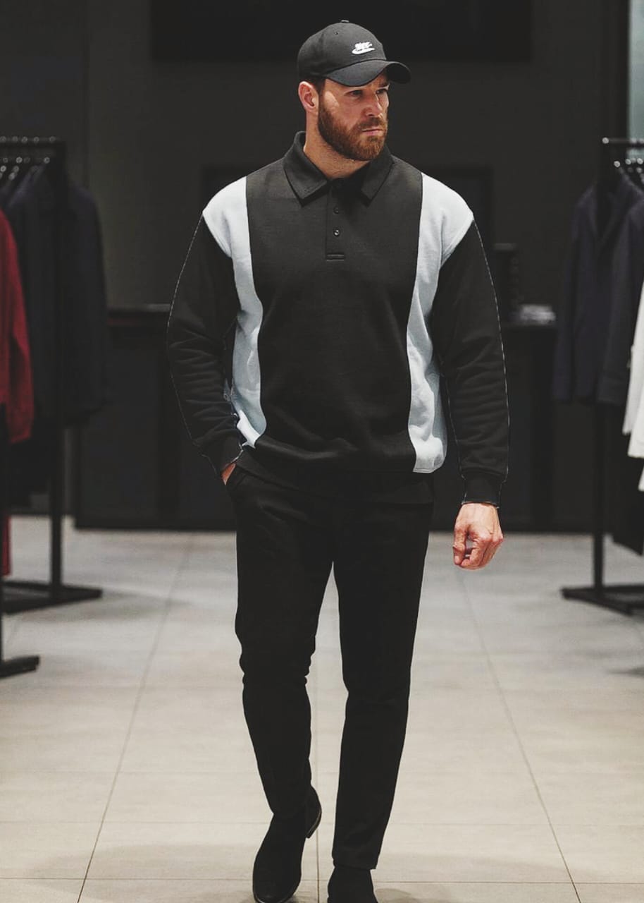 TOP WINTER VIBE COLLAR SWEATSHIRT